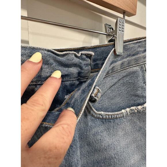 AGOLDE Criss Cross Jean Skirt Size 27 - Picture 5 of 6